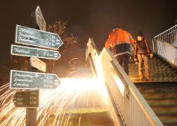 Naechtlicher Brueckenabriss In Jena 8